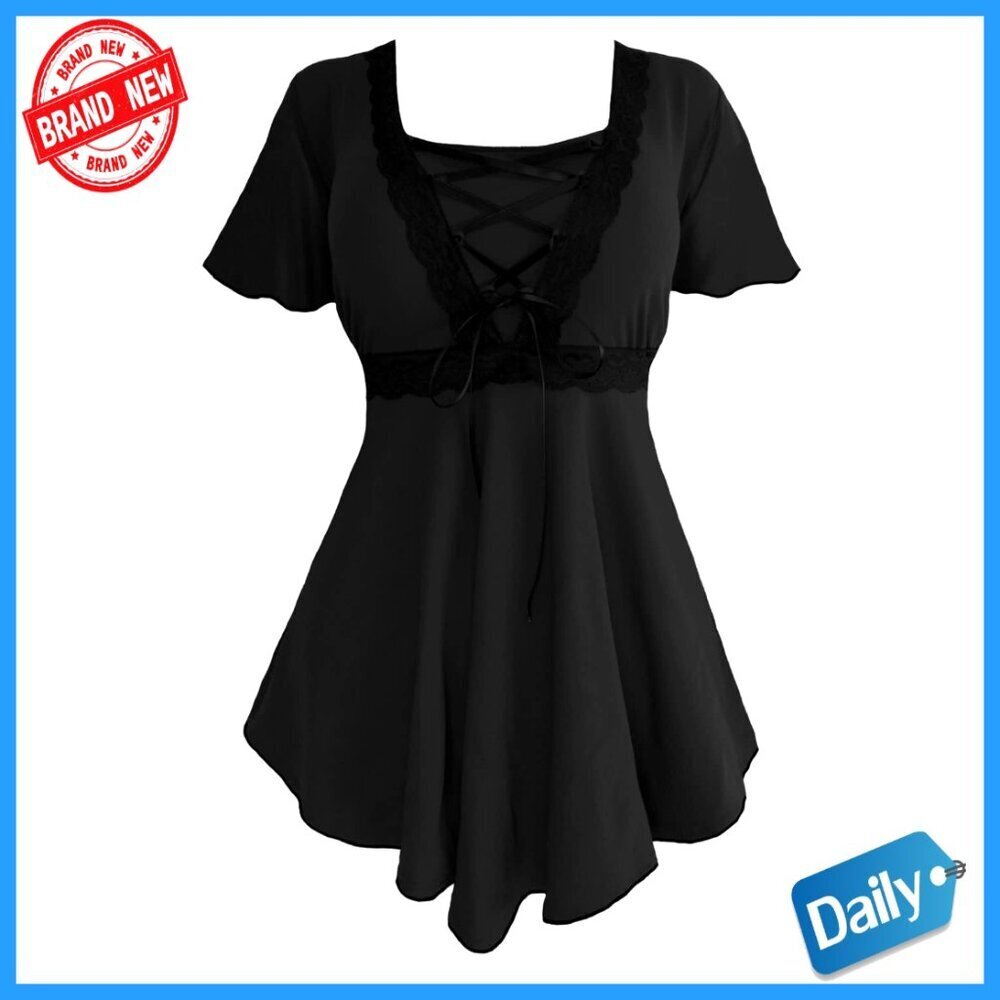 Victorian Gothic Corset Top Blouse for Halloween Cosplay Festivals